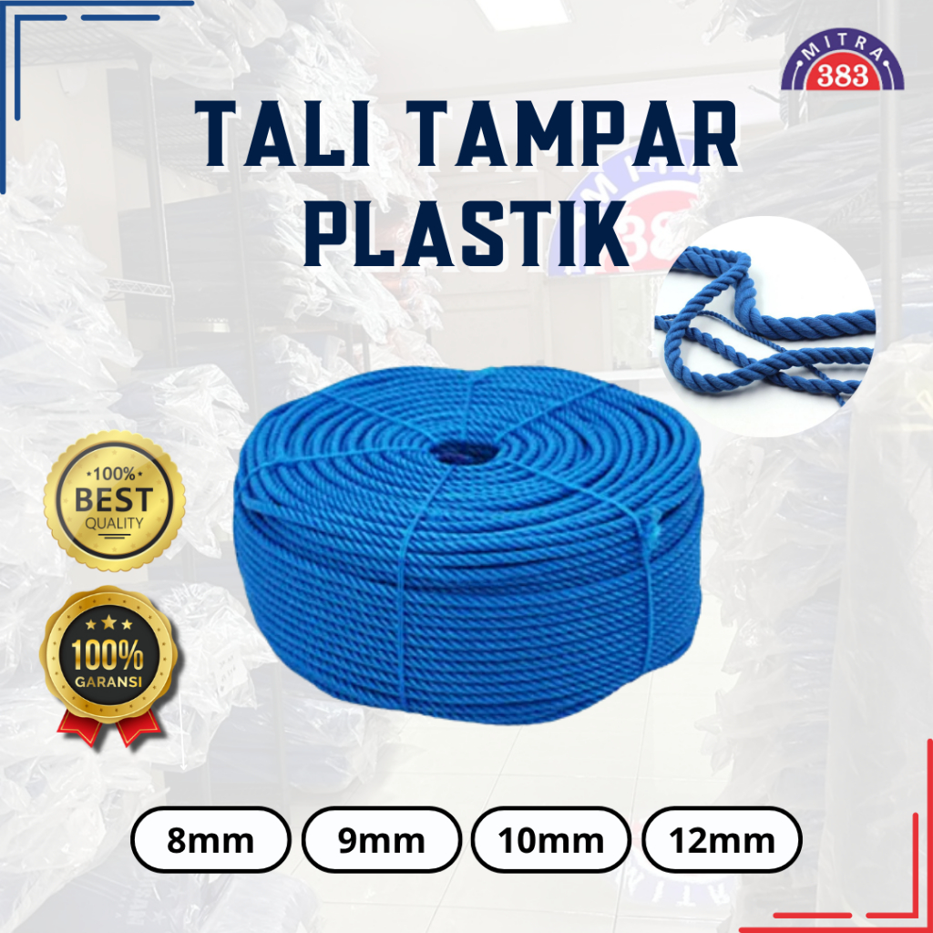 

Tali Tambang Plastik Besar Murah Tali Tampar Plastik Ukuran 8mm 9mm 10mm 12mm HARGA PER METER