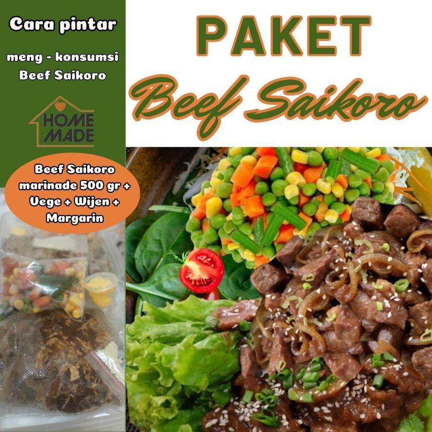 

PAKET BEEF SAIKORO 500GR SUDAH DIMARINASI + MIX VEGETABLE + MARGARIN + WIJEN
