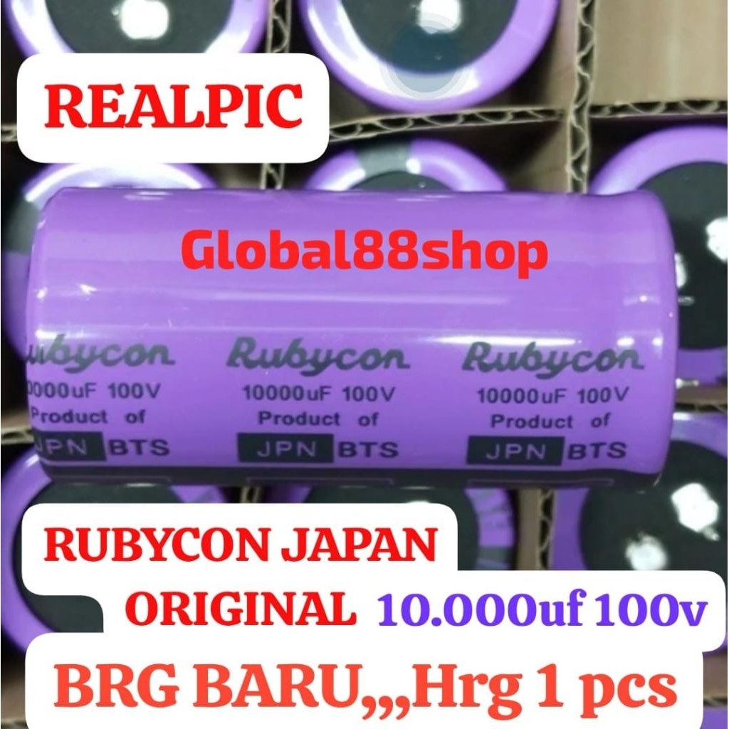 ELCO 10000uf100v RUBYCON 10000/100v HRG 1 PCS JAPAN ORIGINAL 10000uf 100V  ELCO CAPASITOR ELKO KAPAS
