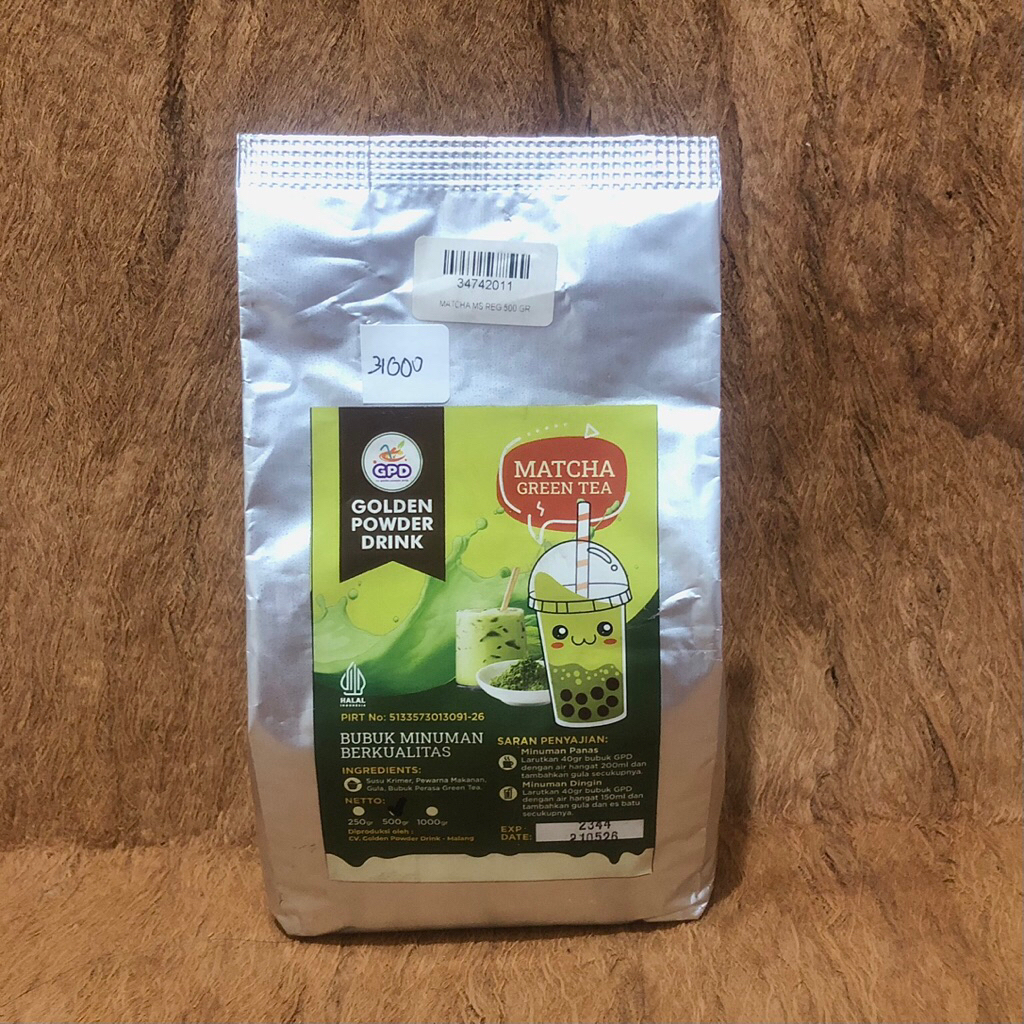 

Golden Powder Drink Bubuk Minuman Matcha Green Tea 500gr