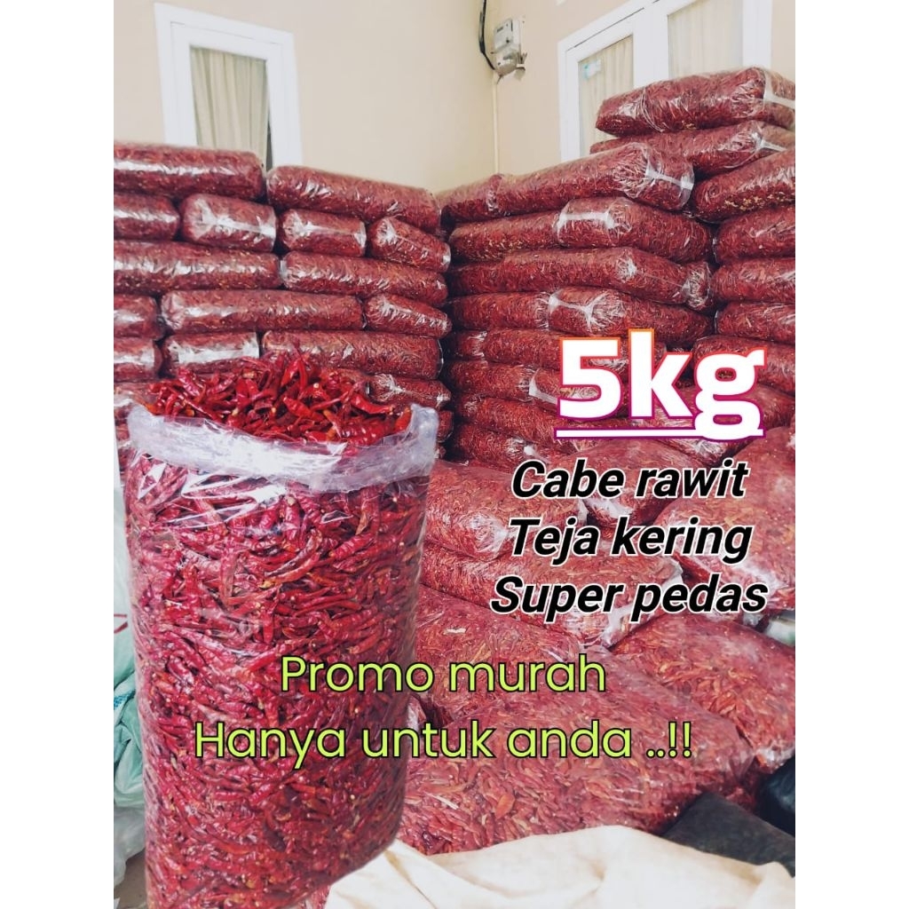 

CABE RAWIT MERAH TEJA KERING TANPA TANGKAI SUPER PEDAS