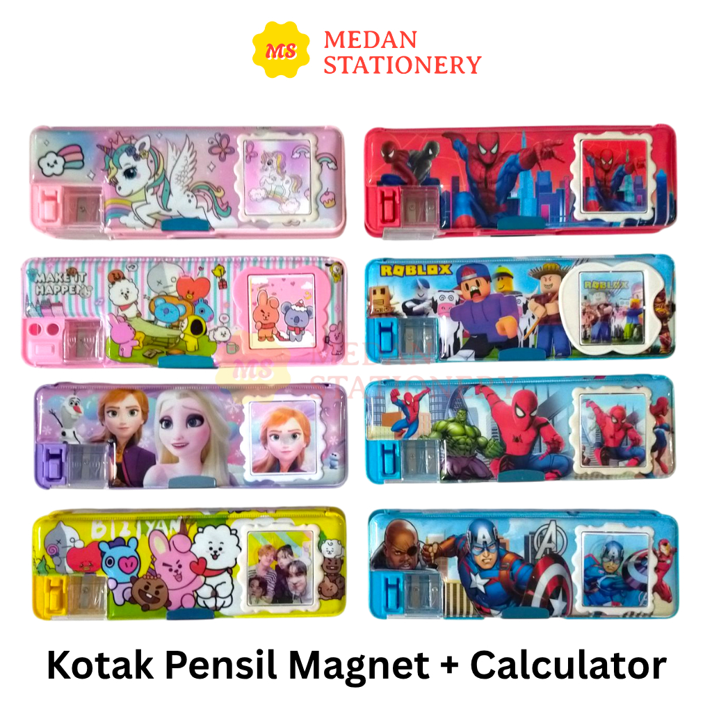 

Medan Stationery Kotak Pensil Magnet + Calculator Fancy