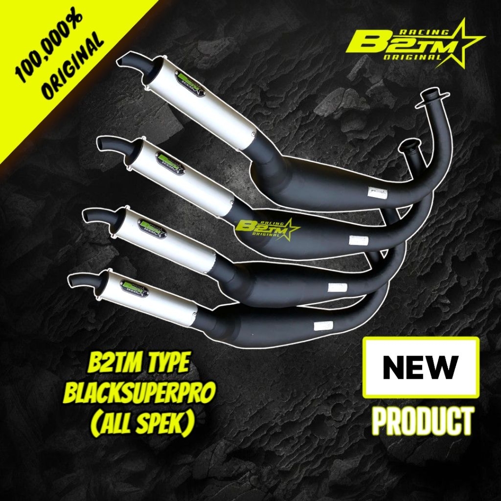 Knalpot rx king b2tm racing tipe blacksuperpro original knalpot b2tm blacksuperpro knalpot kolong rx