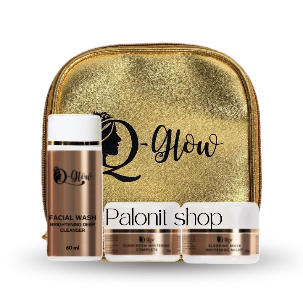 Q GLOW SKINCARE BPOM PAKETAN ISI 3 dan ECER SEMUA JENIS KULIT BPOM ORIGINAL ACNE WHITENING GLOW