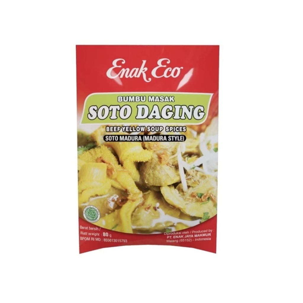 

Enak Eco Bumbu Soto Daging 80 gr