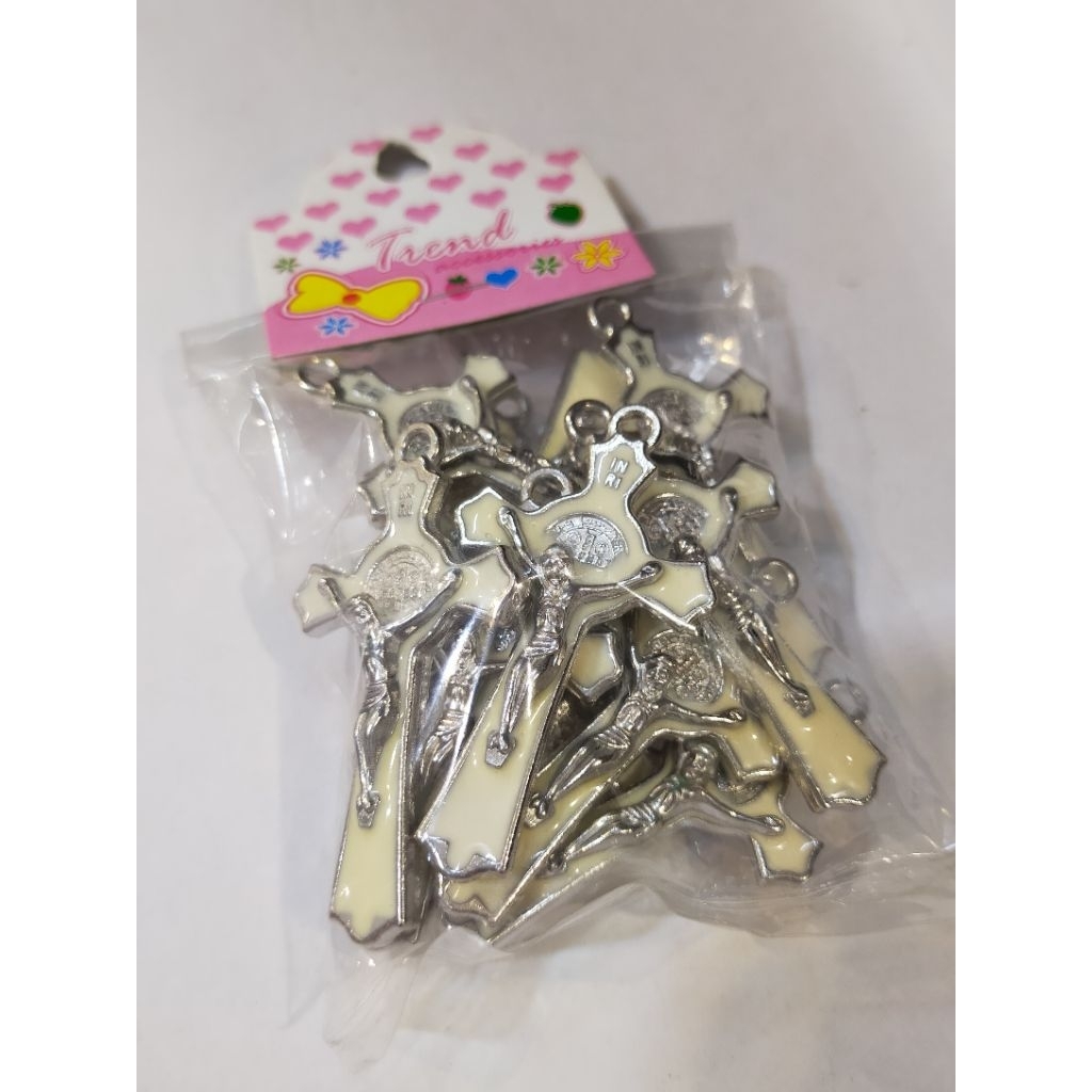 Liontin Salib Rosario Benediktus Warna Tebal 5cm - Liontin Salib Benediktus - Salib Benediktus - Lio