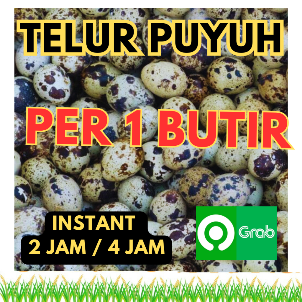

(INSTANT / SAMEDAY ONLY) PROMOO MURAH GROSIR TELUR PUYUH PER 1 PCS BERAS JAYA CIKARANG