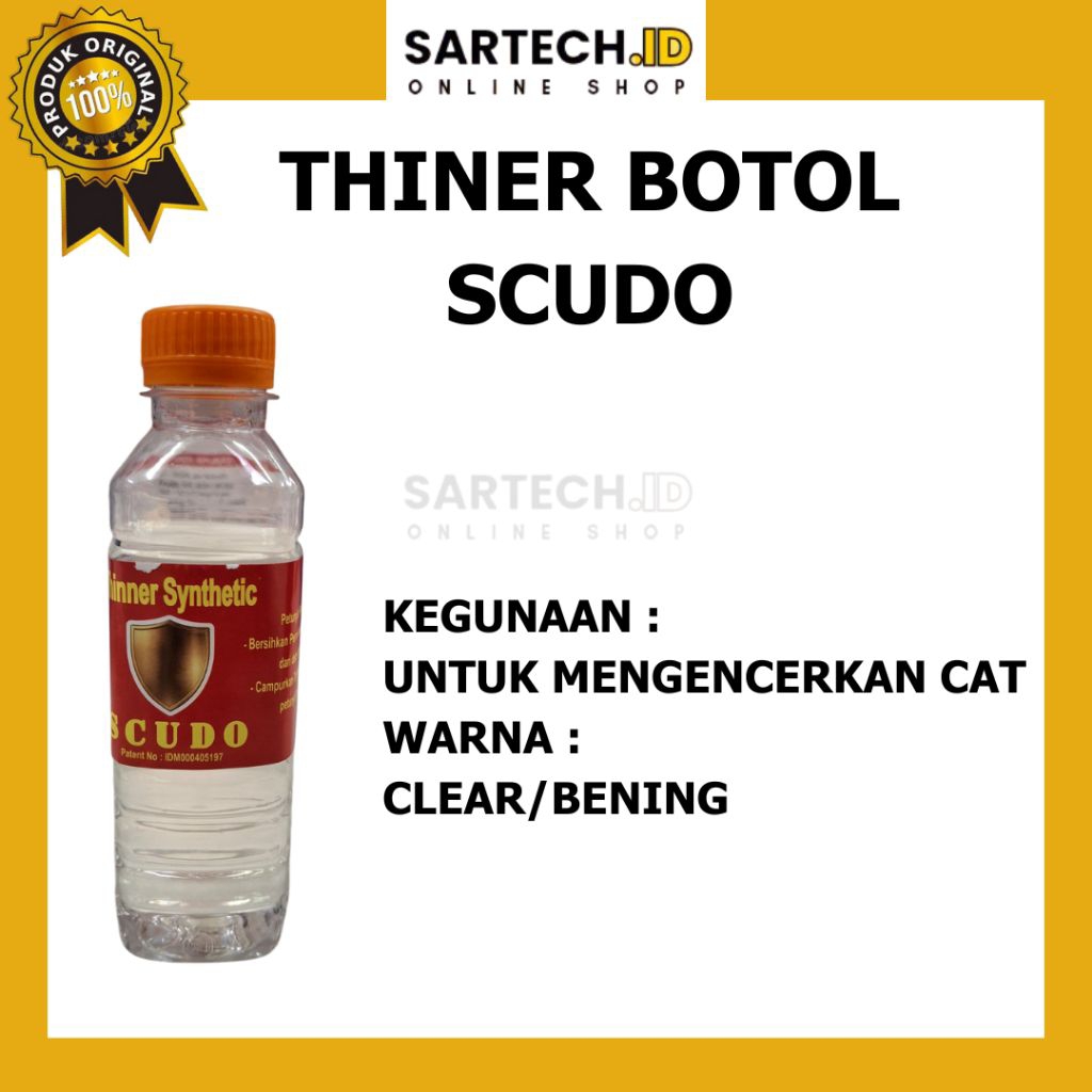

THINER BOTOL/MEREK SCUDO/BENING/ORINGINAL/TERMURAH