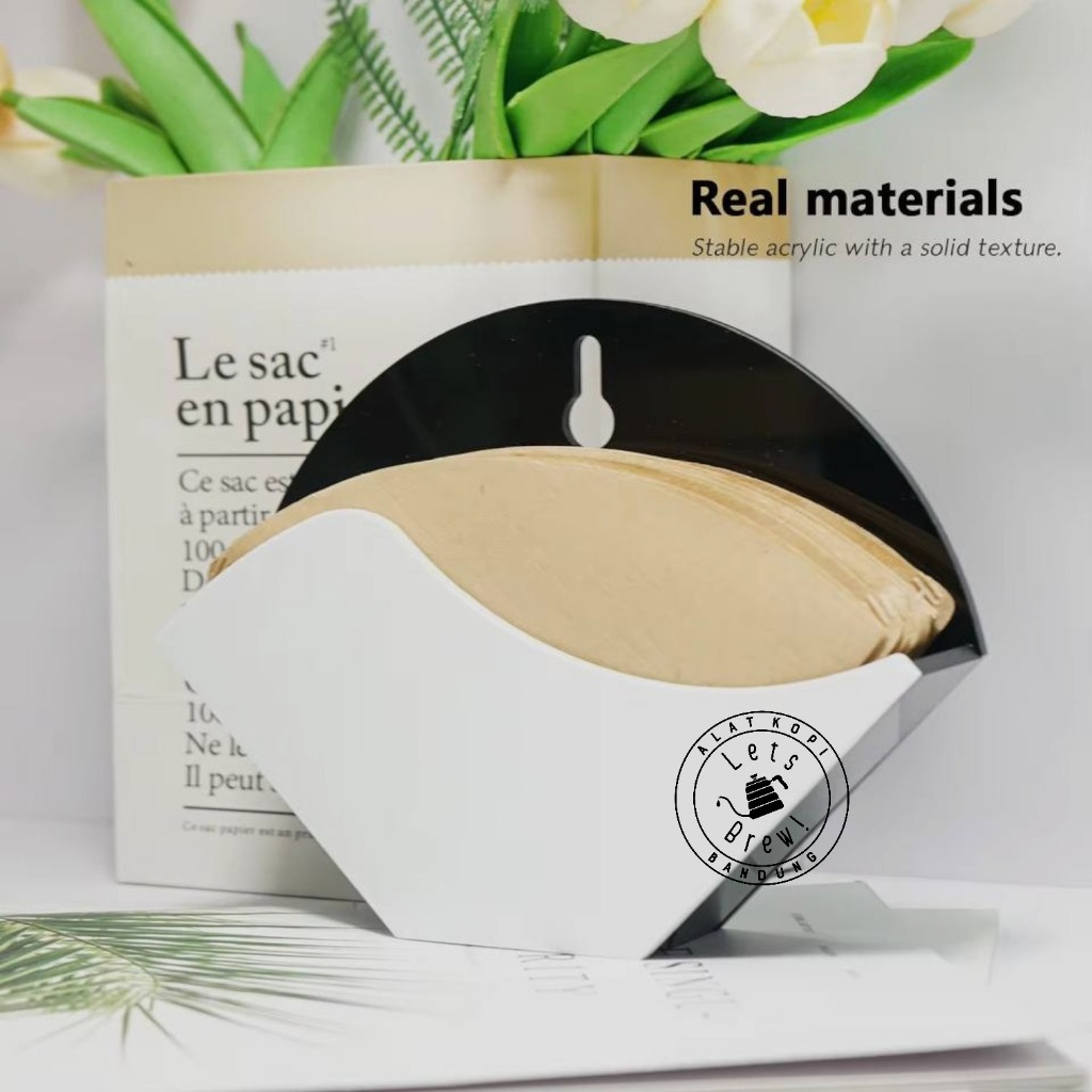 Paper Filter Holder V60 / Tempat Penyimpanan Paper filter V60 dengan kait