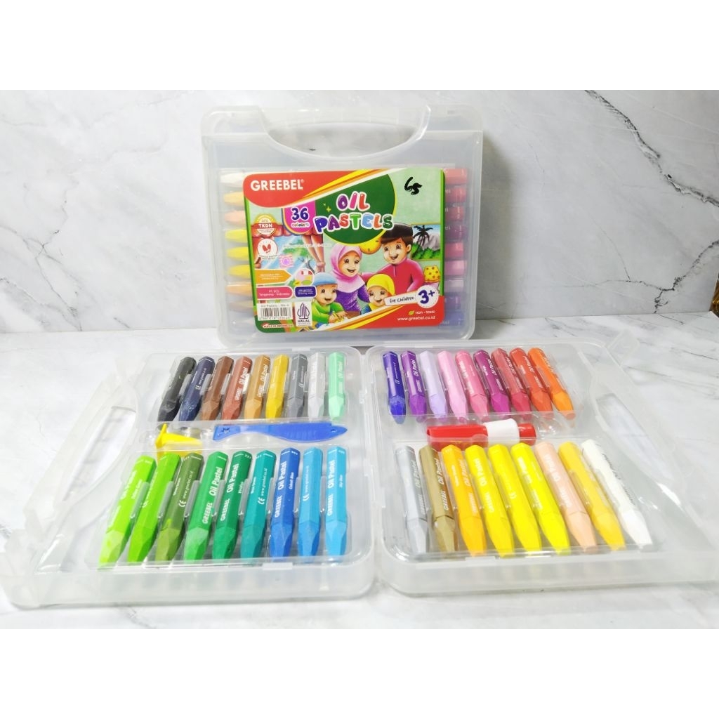 

CRAYON GREEBEL ISI 36 WARNA / OIL PASTELS GREEBEL ISI 36 WARNA - GREEBEL