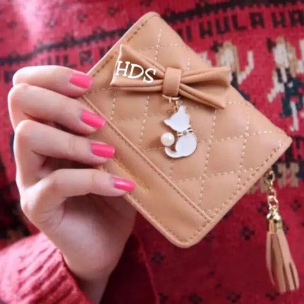 Dompet Mini Cat Dompet Lipat, Dompet Lucu Wanita