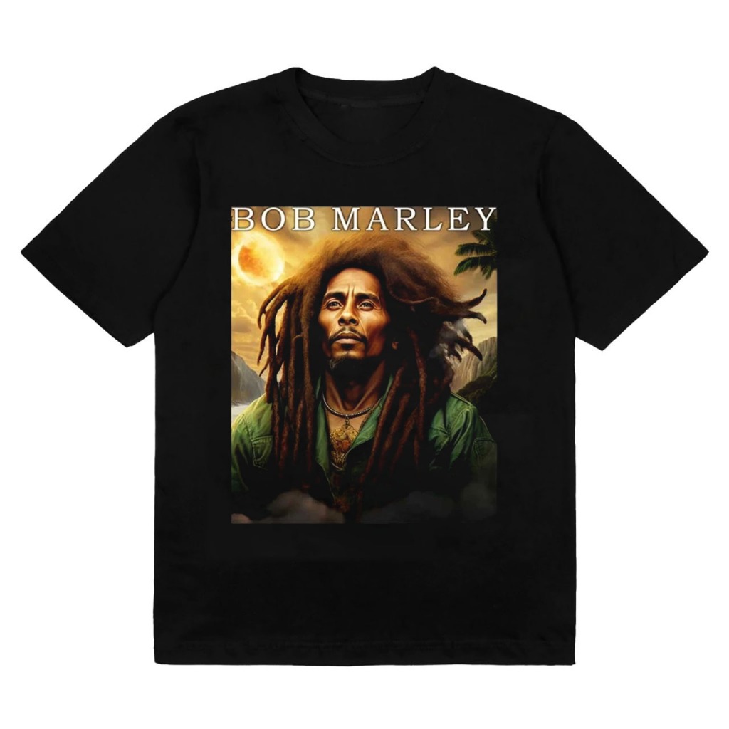 WiksiClothing Baju Kaos Pria BOB MARLEY / Kaos Bob Marley