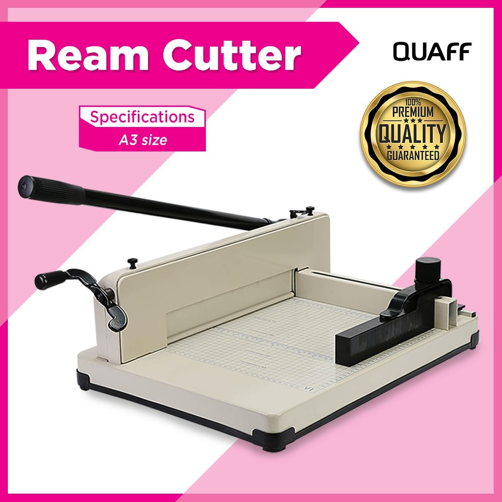 

QUAFF Ream Cutter A4 / A3 Size Metal Body Heavy Duty Paper Cutter