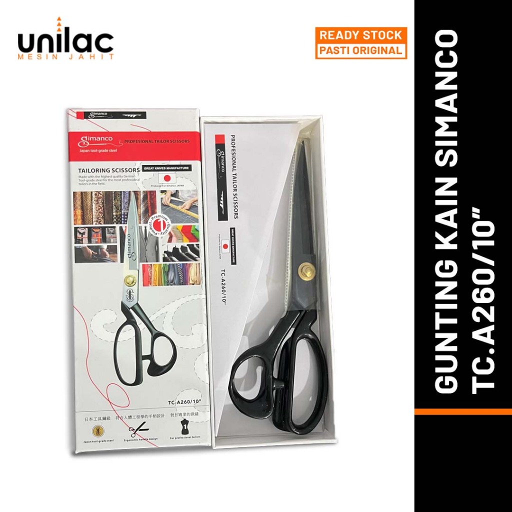 

Gunting Potong Kain Bahan Simanco TC a260/10" - Gunting Simanco TC a260 10 Inch