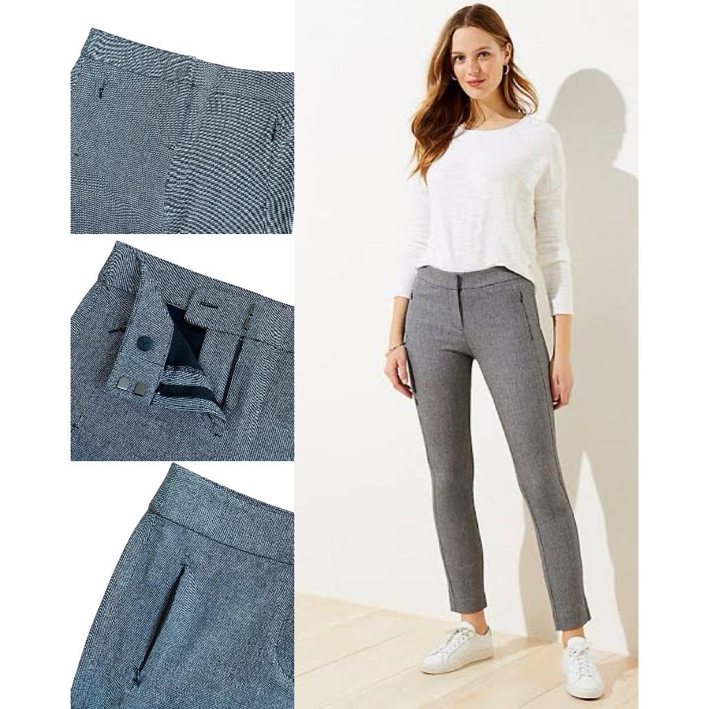 Loft Speckled Skinny Ankle Pants - 8089