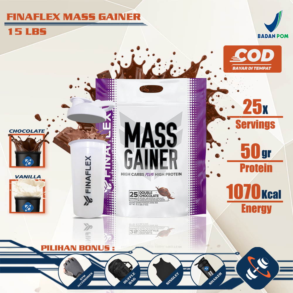 Finaflex Mass Gainer 15 Lbs Weight Gain Susu Tinggi Protein dan Carbs
