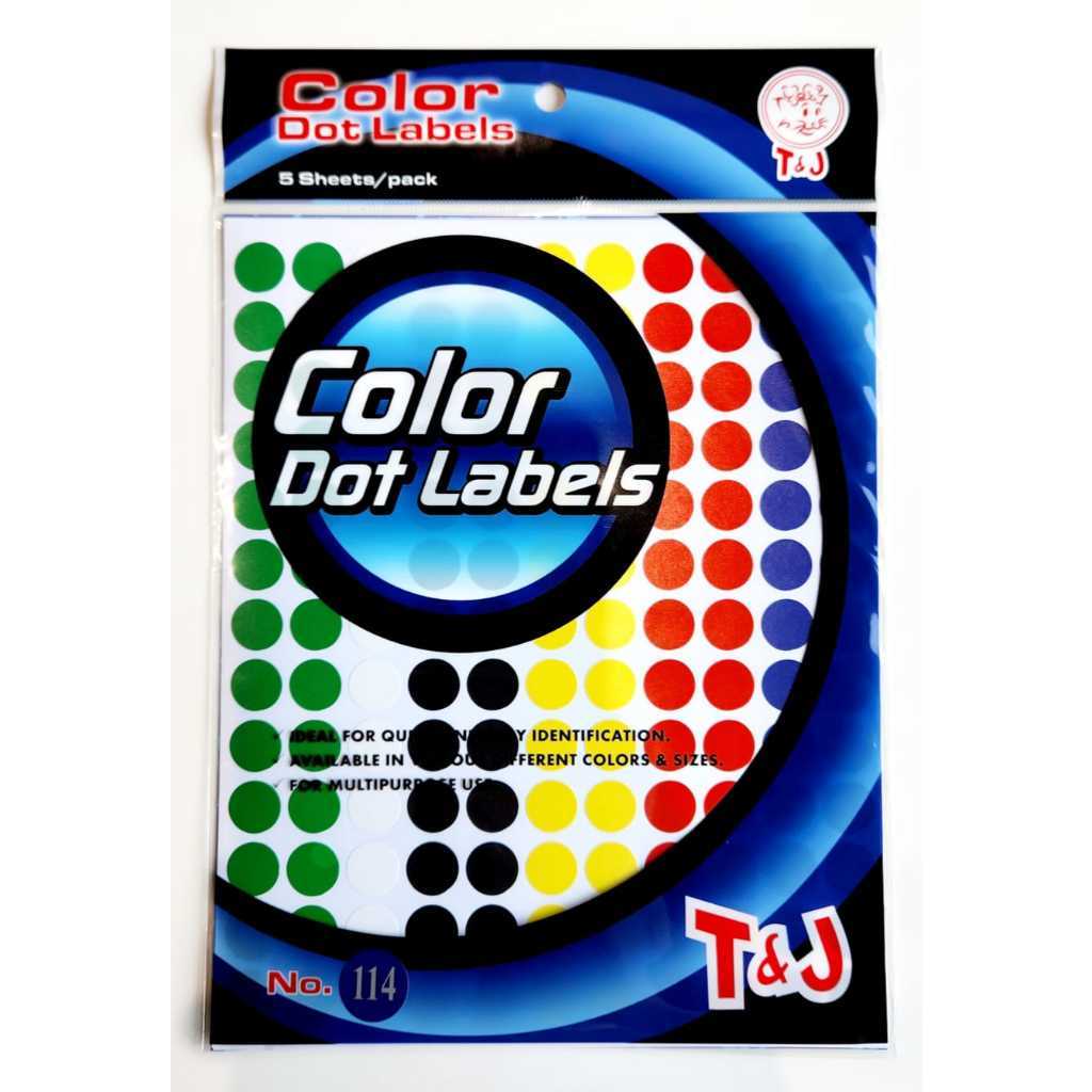 

T& LABEL COLOR DOT NO.114