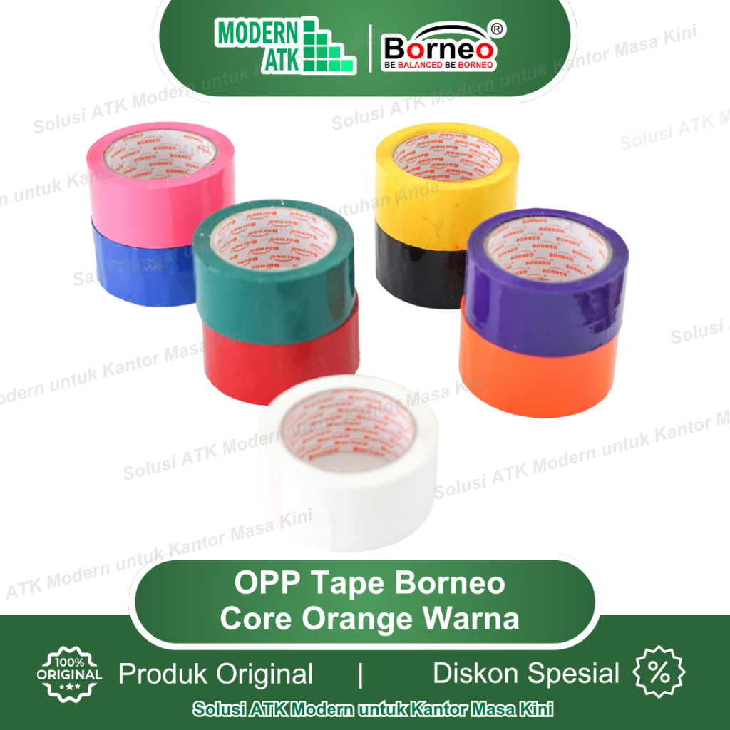

LAKBAN WARNA WARNI - Isolasi Warna / OPP Warna uk.48mm x 90Yard - Ungu
