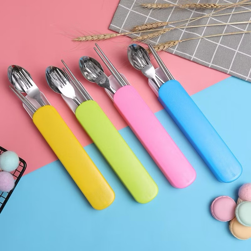 Peralatan Set Makan 4in1 Alat Makan