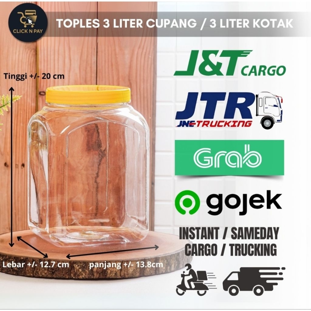 INSTANT SAMEDAY TOPLES CUPANG 3 LITER/ TOPLES KERUPUK/ TOPLES SNACK/ TOPLES BESAR