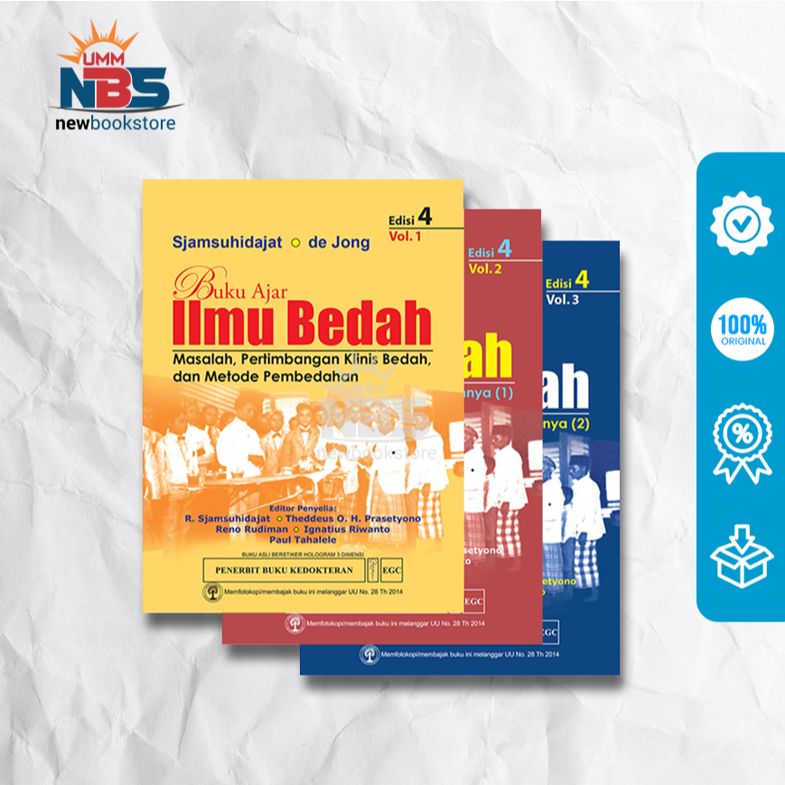 BUKU AJAR ILMU BEDAH ED.4 (SET 3 BUKU)