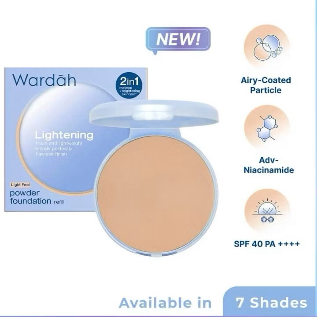 Wardah Lightening Powder Foundation Refill | Wardah Twc Refill