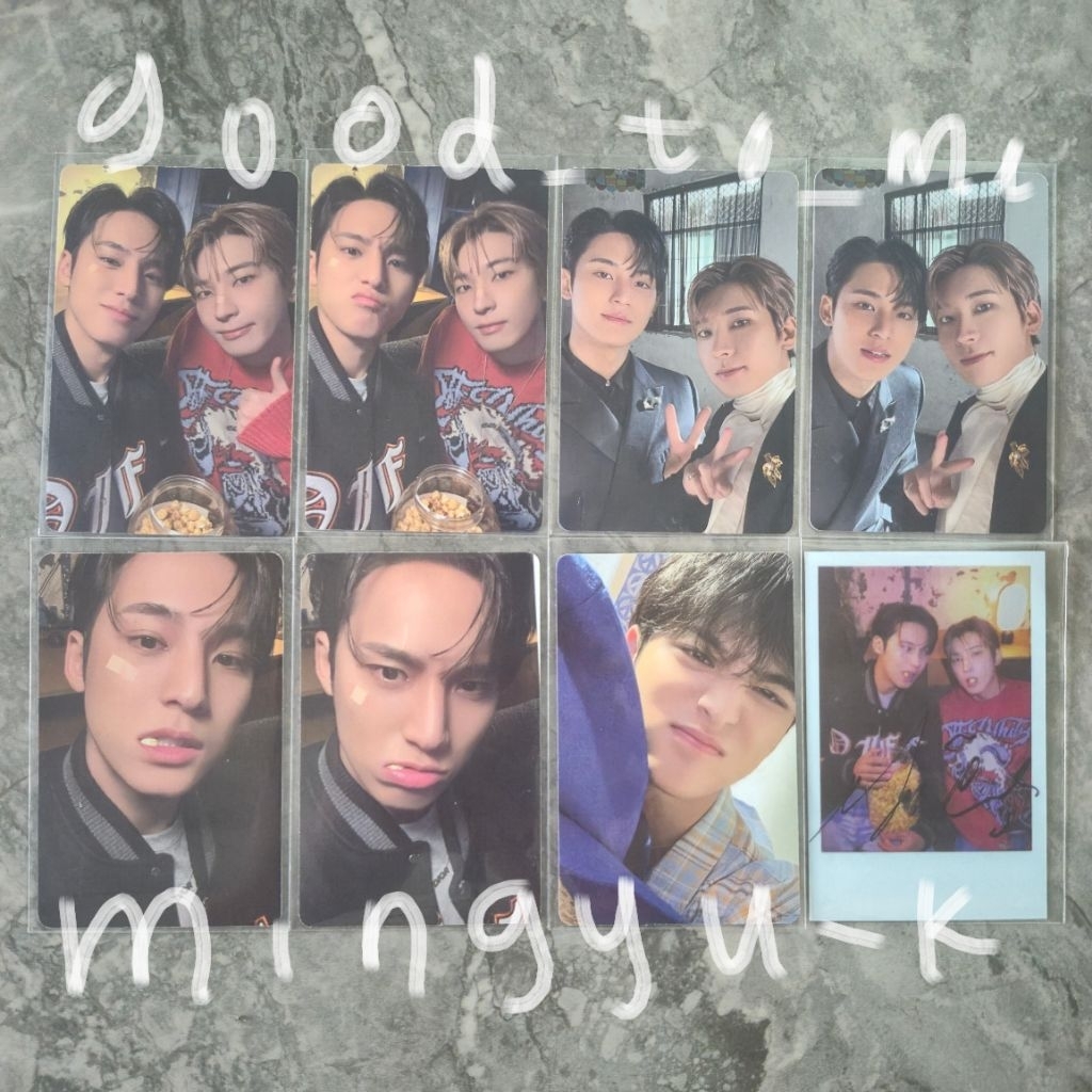 [ READY INA || FREE PC/MERCH OFFICIAL ] SEVENTEEN PC — MINGYU WONWOO DICON MXW WHITE MIDNIGHT MILD X