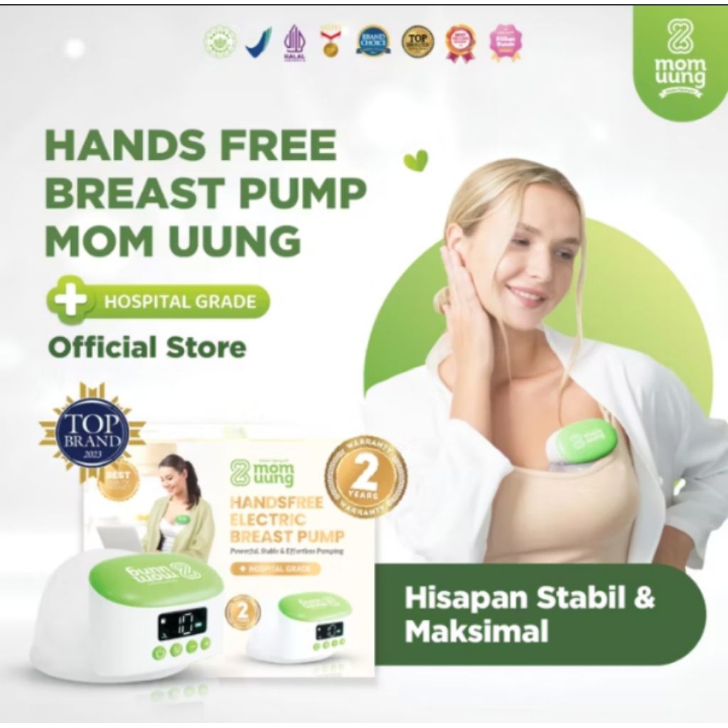 Preloved  MOM UUNG HANDSFREE BREAST PUMP / POMPA ASI PORTABLE WIRELESS - FREE KANTONG ASI DAN SUSU B