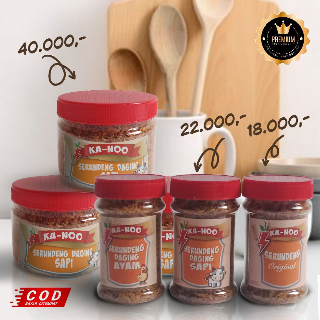 

SERUNDENG DAGING SAPI / AYAM / ORIGINAL (Mohon untuk baca Deskripsi sebelum pesan produk).