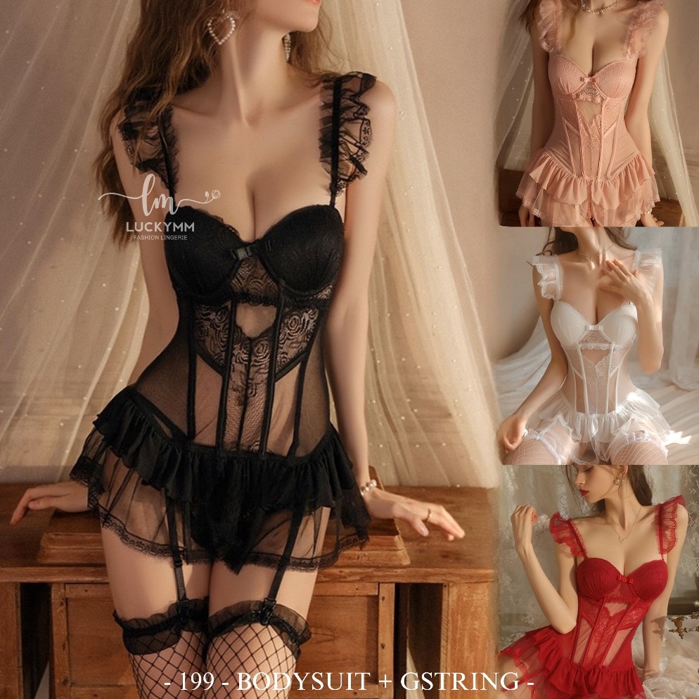 KODE B88U Sexy Lingerie Bodysuit Korset Baju sexy lingerie wanita  Lingerie korset  Lingerie bodysui