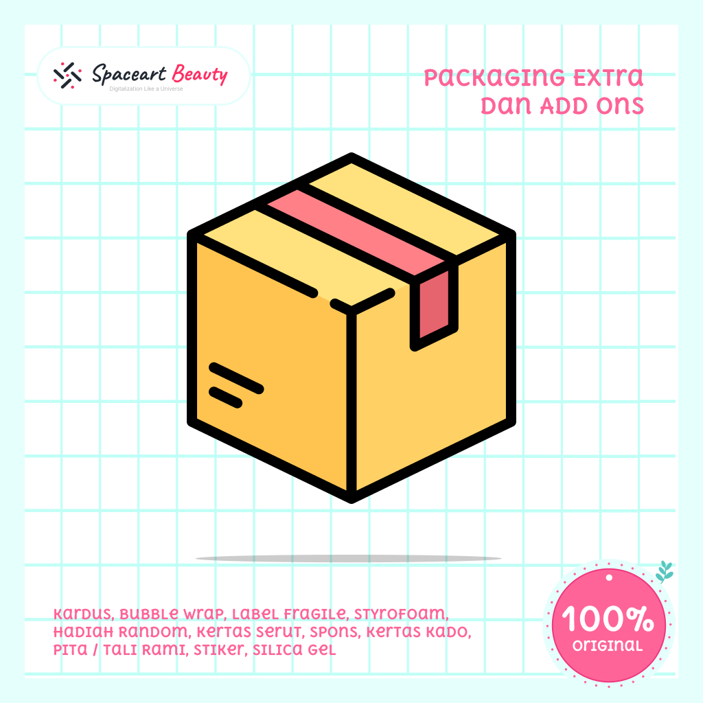 

Packaging Extra dan Add Ons - Kardus, Bubble Wrap, Label, Pita, Hadiah & Lainnya