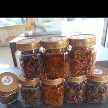 

Sambal paru, teri krispi, Teri cabe ijo