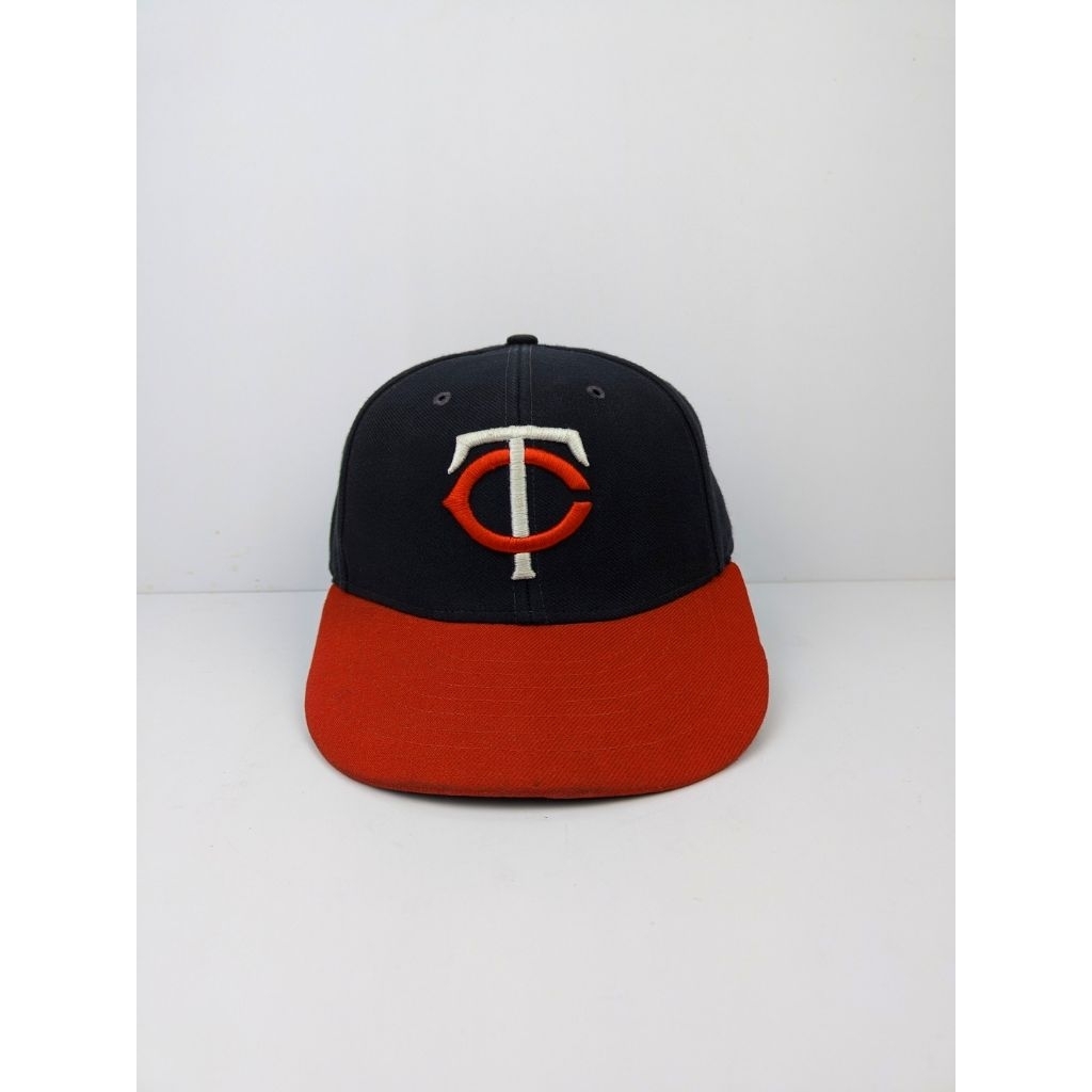 Topi MLB Minnesota Twins Logo TC 47 Brand 6 Panel Simpel Skena Navy Red