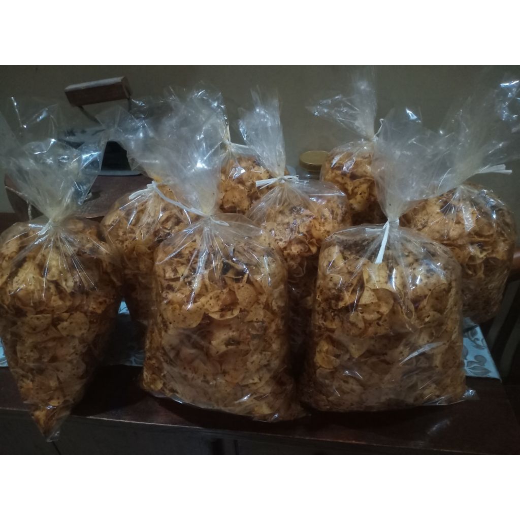 

Keripik Singkong Balado Padang Renyah 500gr Kuy