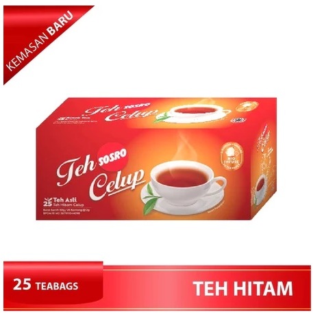 

TEH HITAM CELUP SOSRO isi 25 TeaBags ( 5 KOTAK )