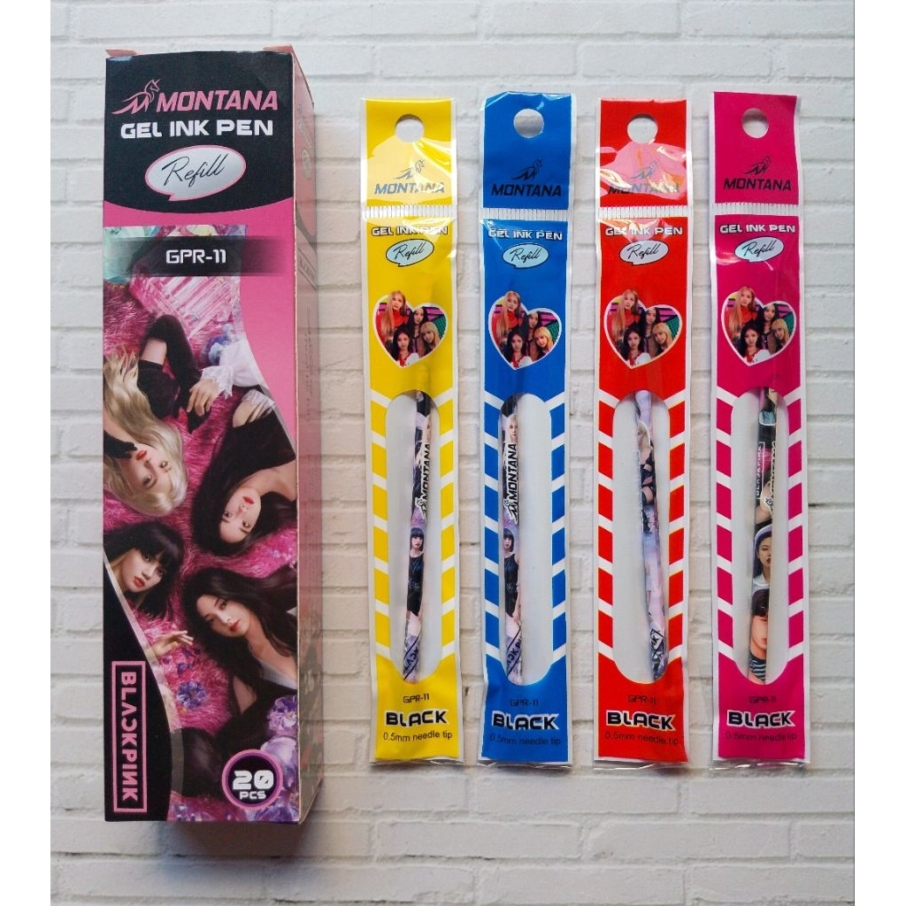 

20PCS REFILL GEL GPR-11 BLACKPINK 0.5/ ISI ULANG BULPEN GEL INK