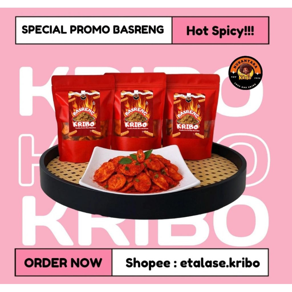 

Basreng Kribo - Baso Goreng Hot Spicy 100gram