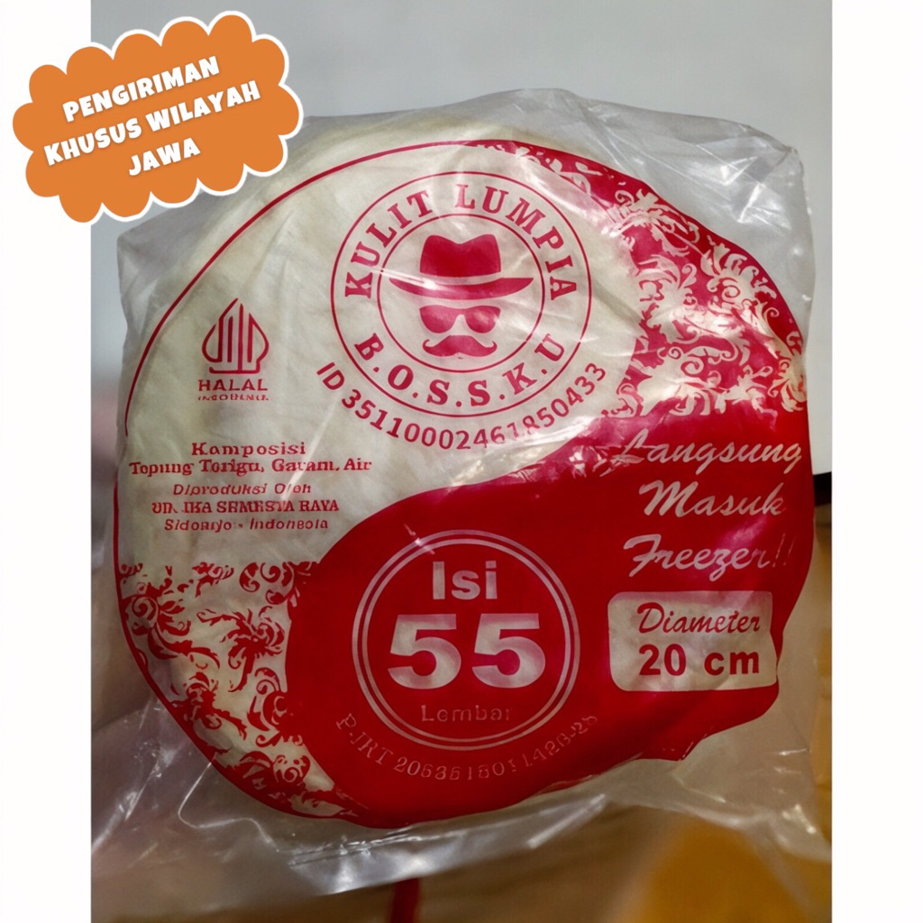 

Kulit lumpia BOSSKU anti sobek dan renyah kriuk serta gurih