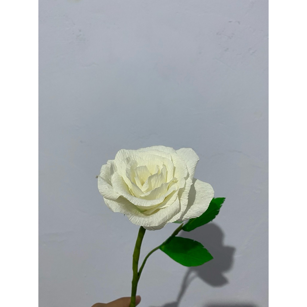 crepe paper flower rose| mawar crepe paper handmade
