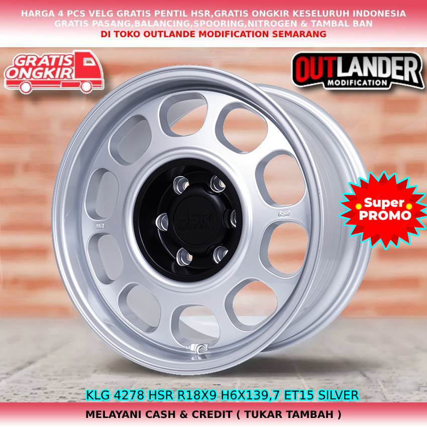 velg racing model kaleng untuk mobil Fortuner Dmax Panther Everest Trailblazer dll hsr klg ring18