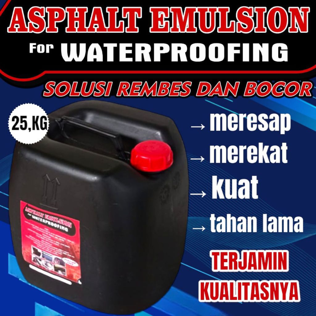 (ASPHALT EMULSION) aspal cair anti bocor 25,kg
