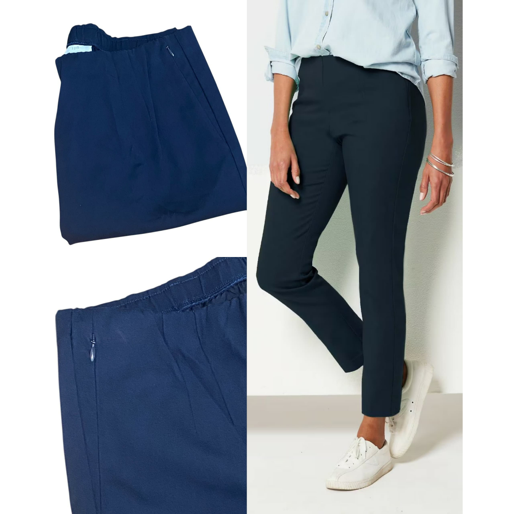 J.Jill Essential Cotton-Stretch Easy Pants - 8120