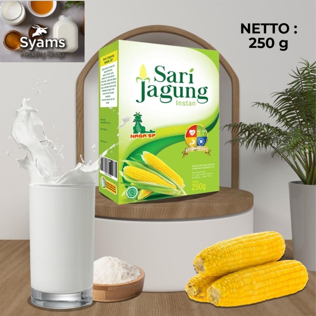 

Sari jagung Naga SP 250g Cocok untuk anda yang ingin diet