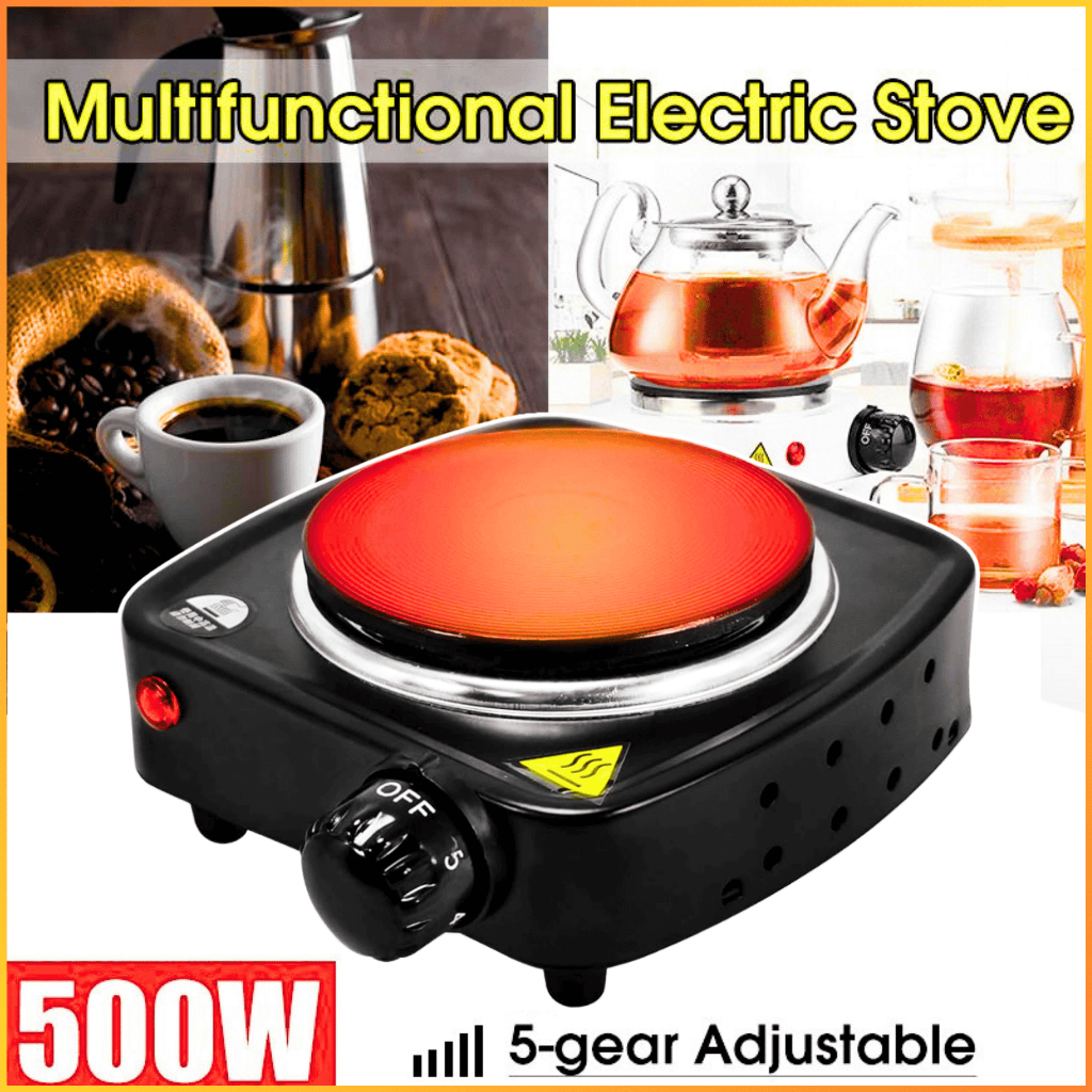 COD Taffware Kompor Listrik 1 Tungku Hemat Listrik Low Watt Kecil Mini Portable Hot Plate 500W