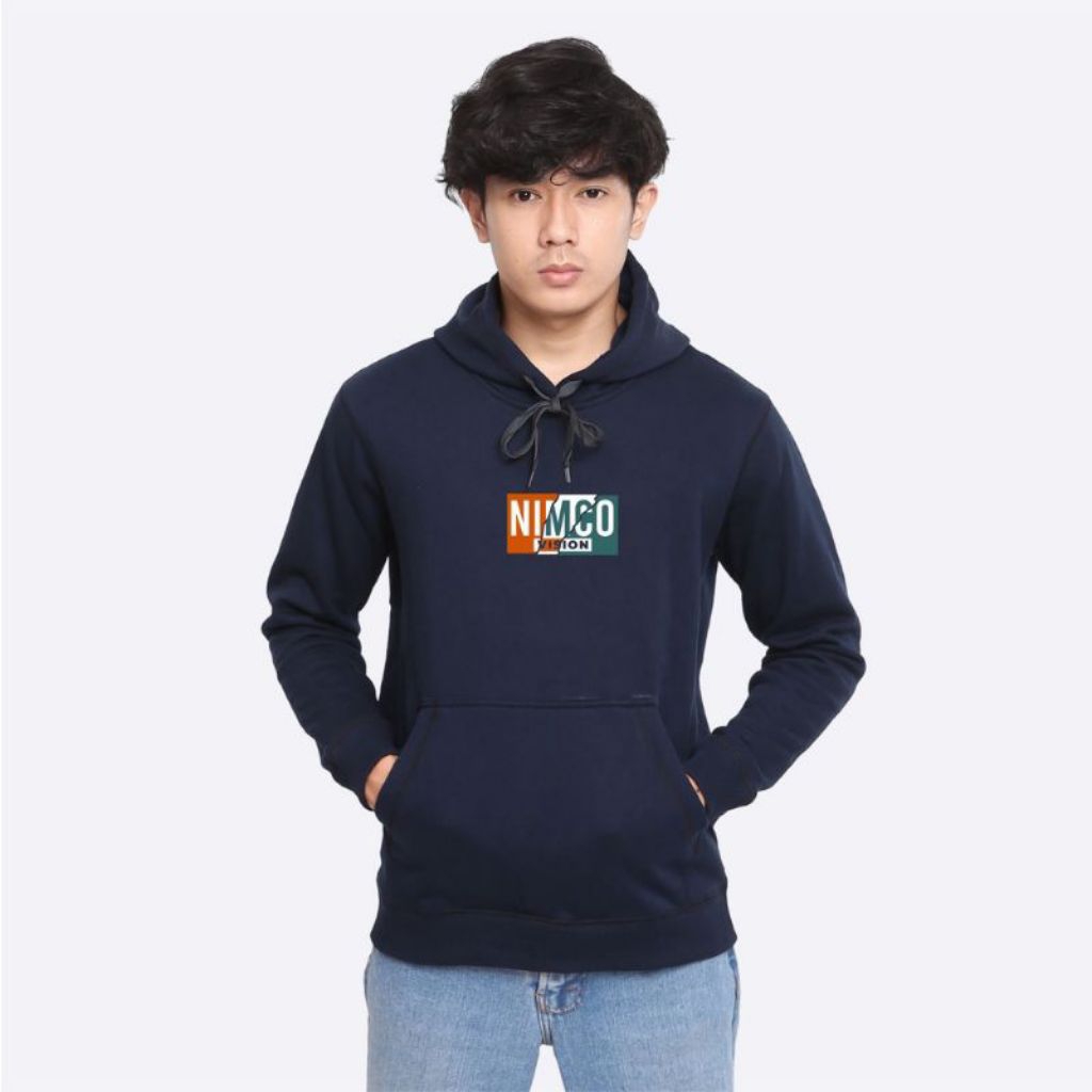 Nimco Vision Hoodie Black Unisex _ Sweater Hitam