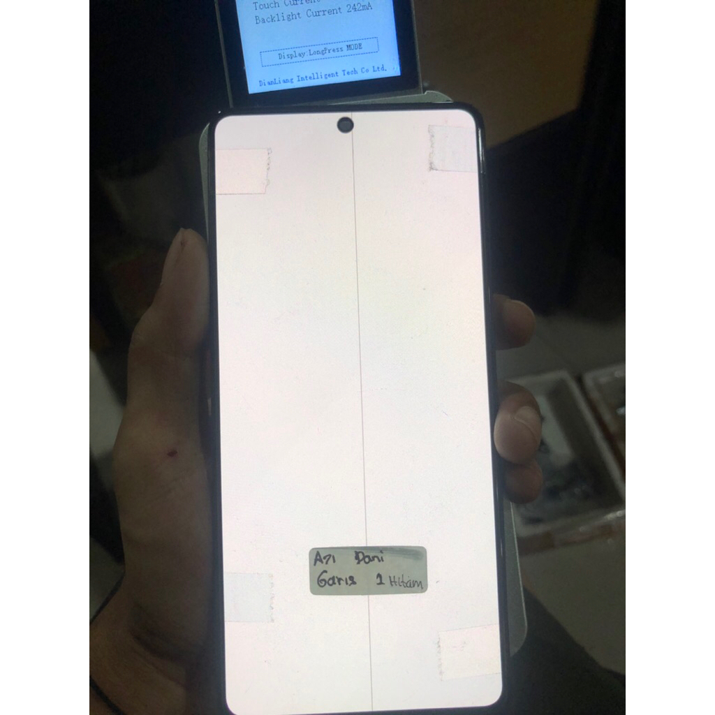 LCD COPOTAN ORIGINAL SAMSUNG A71 MINUS GARIS/tompel