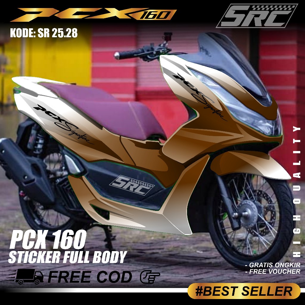 COD Sticker Decal Full Body Honda Pcx Cbs Abs 160 Tahun 2021 2022 2023 2024 Sticker Full Body Pcx 16