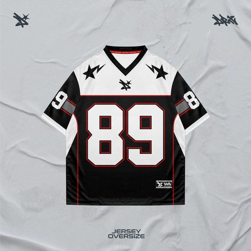 ZuperCuan Original OVER SIZE Jersey Streetwear Number / Jersey Hockey / Jersey Rugby / Jersey Vintag