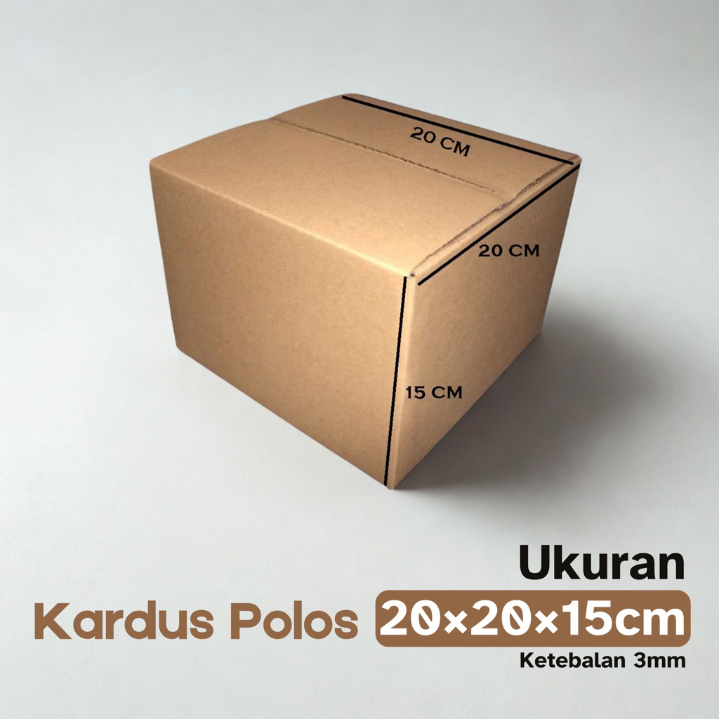 

Kardus Polos 20x20x15 cm