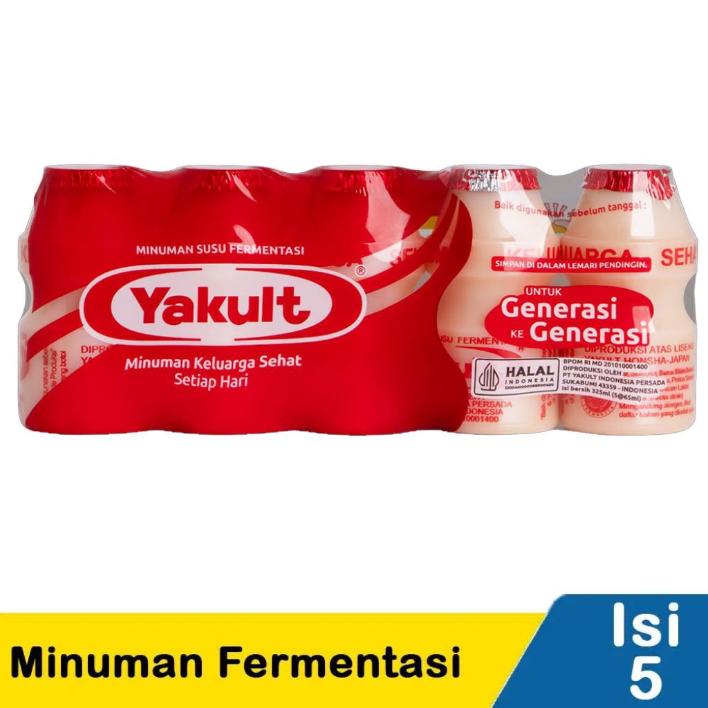 

Yakult Minuman Susu Fermentasi 5 x 65 ml